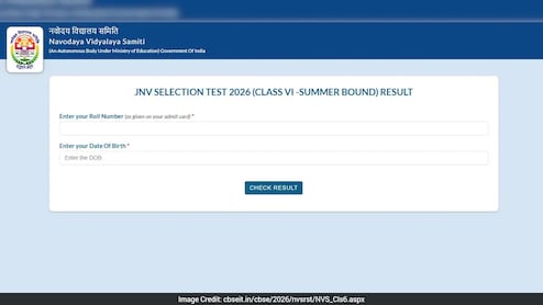 Jawahar Navodaya Summer Bound Class 6 Result 2026 Out: Check Steps To Download The Scorecard