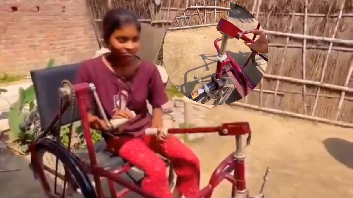 टूटे हैंडल, फटे टायर; गोपालगंज की जिस दिव्यांग लड़की को दी थी ट्राइसाइकिल, उसके साथ हो गया भद्दा मजाक