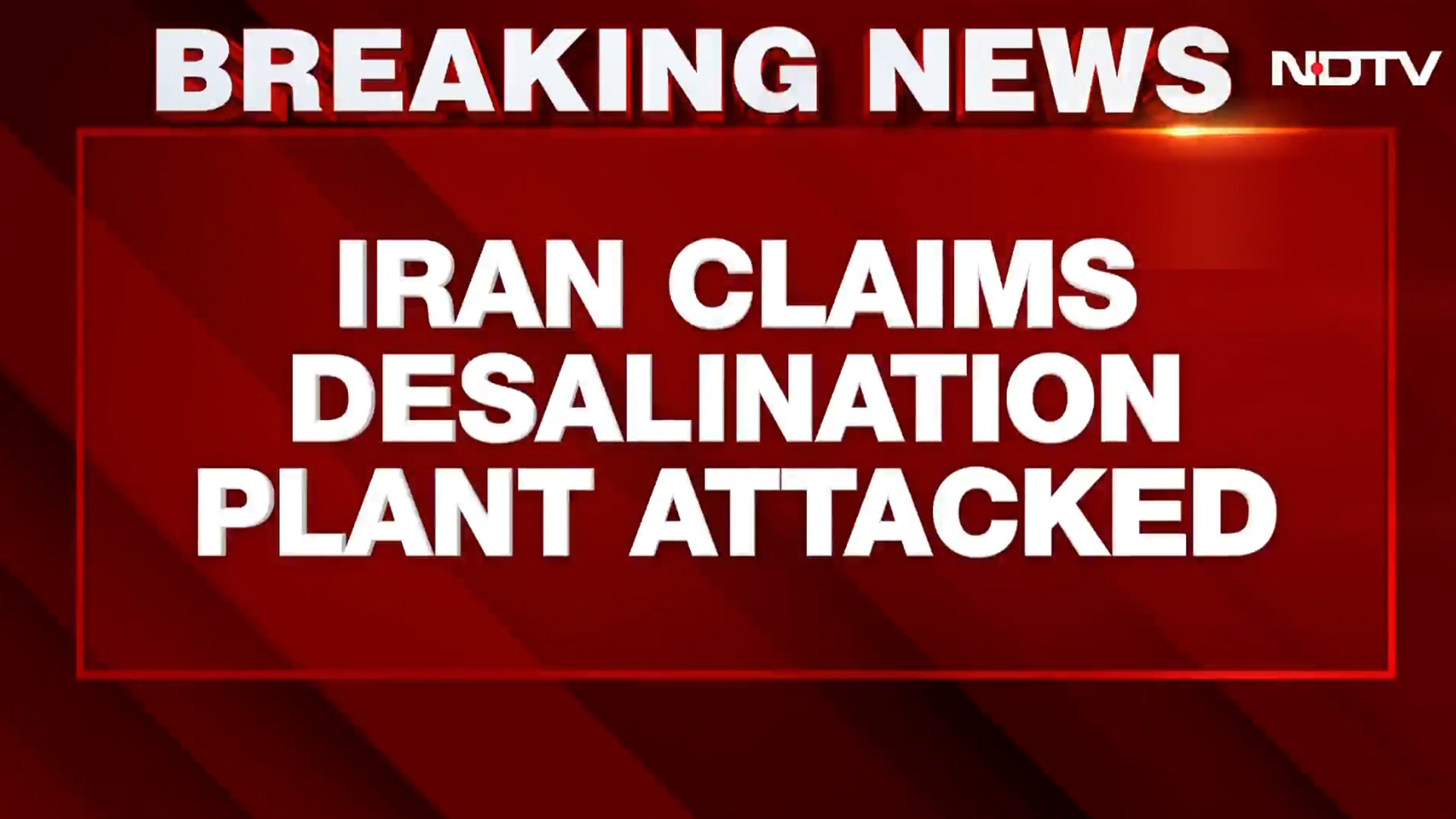 Iran Claims United States Hit Desalination Plant; Water Supply to 30 Villages Disrupted