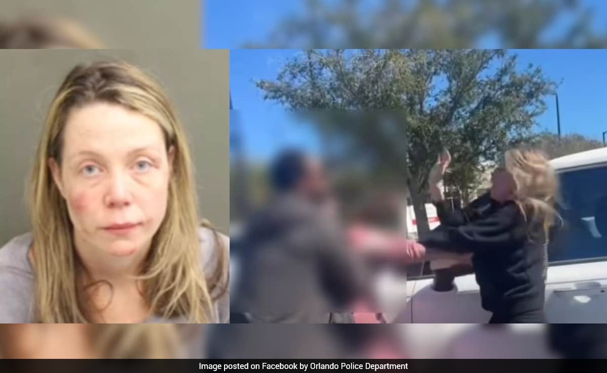 Road Rage Caught On Camera: US Woman Punches Pregnant Driver, Assaults Bystander And Bites Cop
