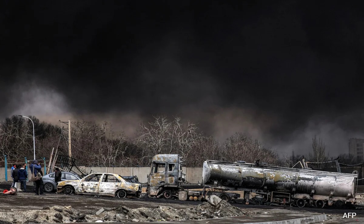 First Inferno, Then Darkness: Smoke From Burning Oil Blots Out Sun In Tehran