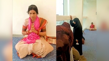 BJP's Kompella Madhavi Latha Sparks Debate After Chanting Durga Suktam In Delhi Airport Prayer Room