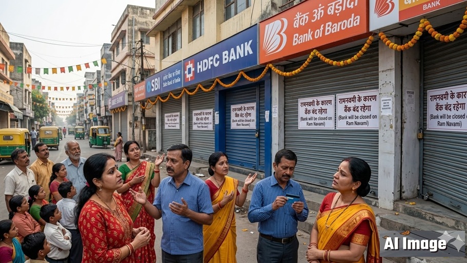 Ram Navami 2026: 26 या 27 मार्च, राम नवमी पर आपके शहर में कब है बैंकों की छुट्टी? आगे मार्च क्&zwj;लोजिंग,  4 दिन का फेर!