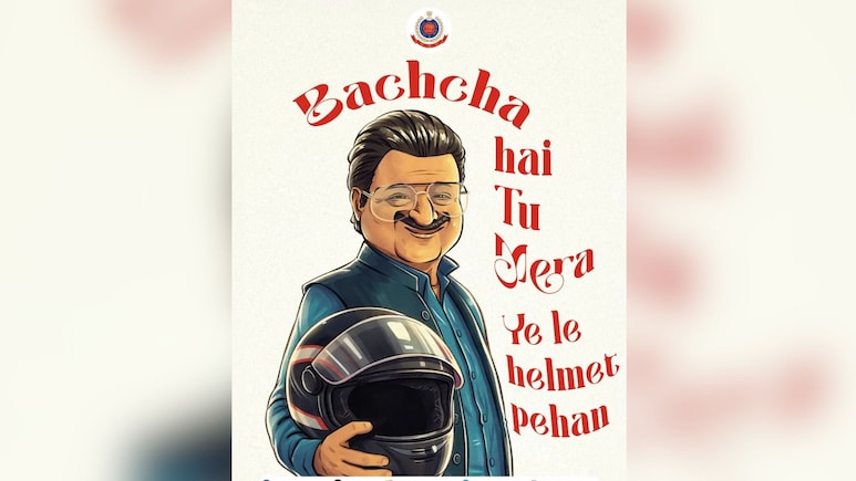 Delhi Police Uses Dhurandhar 2's Viral Rakesh Bedi Meme To Promote Road Safety