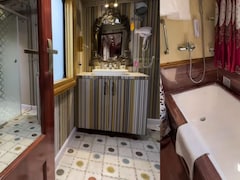 Watch: From Marble Flooring To Bath Tub, Inside The Stunning Washroom Of India's Most Luxurious Train