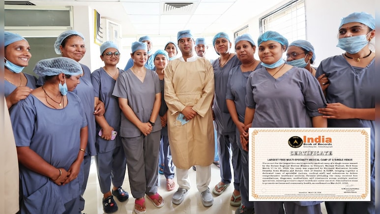 India Book of Records में दर्ज हुआ शिवपुरी का मेगा फ्री मेडिकल कैंप, विश्वस्तरीय स्वास्थ्य सुविधाएं मिलीं