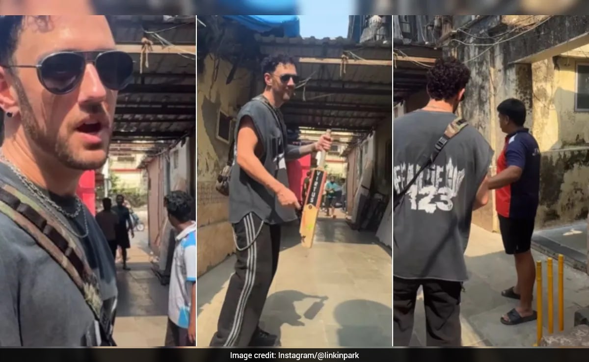 Linkin Park Drummer Plays Gully Cricket In Mumbai, Wins Hearts: “Just Gotta Fit In”
