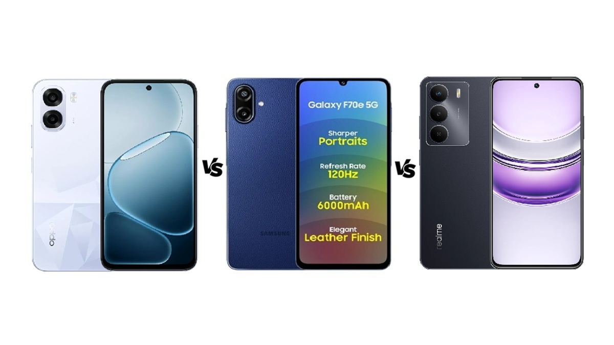 Oppo K14x 5G vs Samsung Galaxy F70e 5G vs Realme P3 Lite 5G: देखें कौन सा फोन है बेस्ट