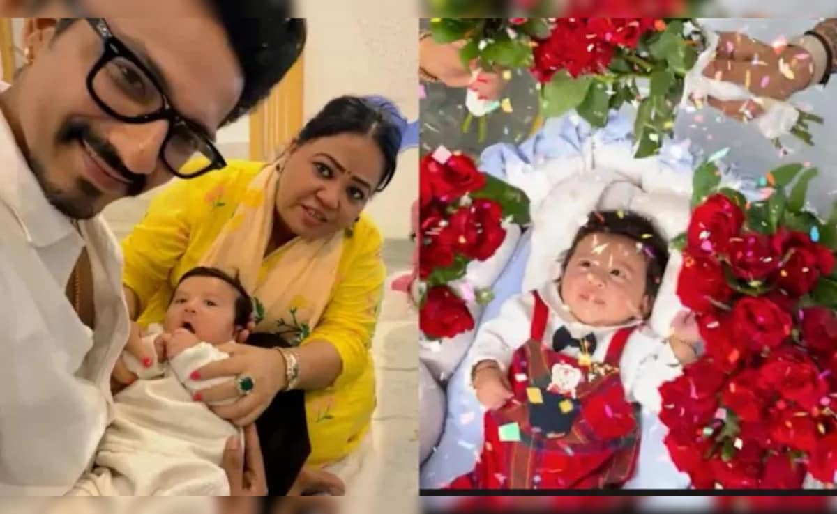 नवरात्रि में भारती सिंह ने दिखाया छोटे बेटे काजू का चेहरा, फैंस बोले- बड़े बेटे गोला की हूबहू कॉपी