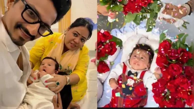 नवरात्रि में भारती सिंह ने दिखाया छोटे बेटे काजू का चेहरा, फैंस बोले- बड़े बेटे गोला की हूबहू कॉपी