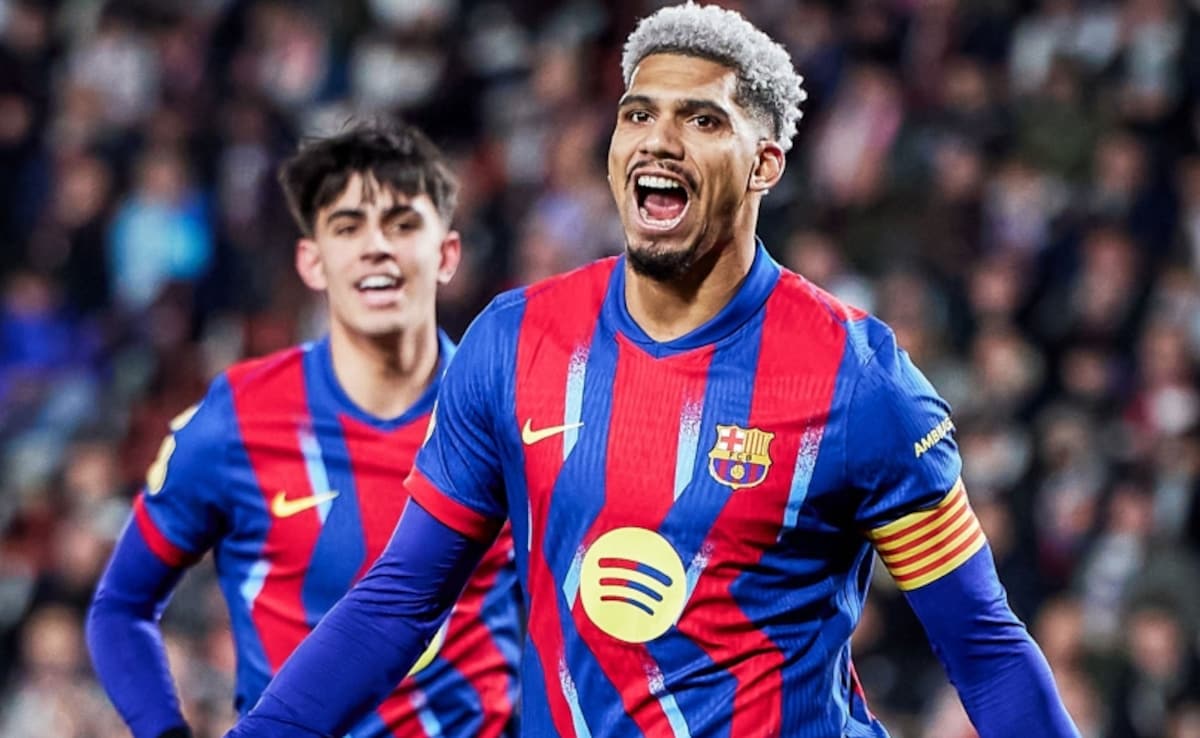 Ronald Araujo Header Scrapes La Liga Leaders Barcelona Win Over Rayo Vallecano
