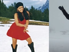सान्या मल्होत्रा ने काजोल के 31 साल पुराने गाने पर किया डांस, बर्फ के बीच पूछती दिखीं जरा सा झूम लूं मैं?