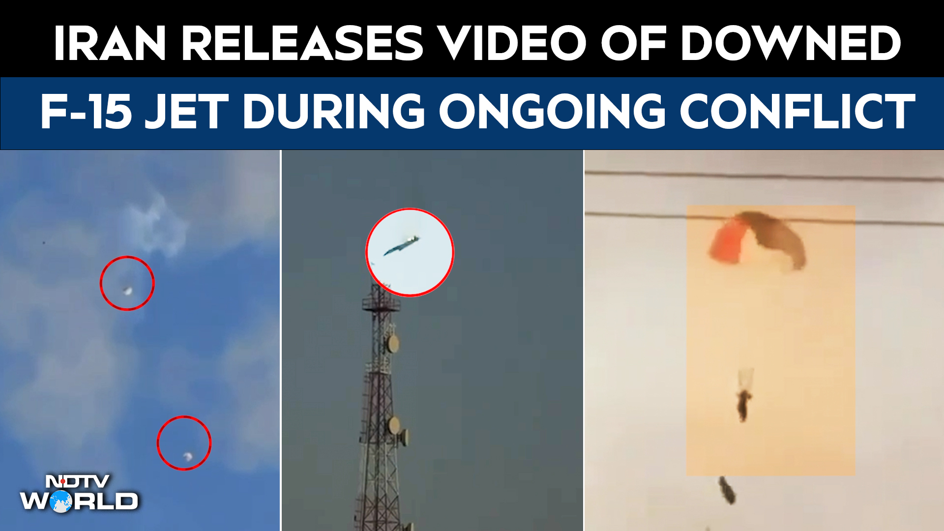 Iran Releases Video Of F-15 Fighter In Flames Mid-Air, Crashing In Kuwait