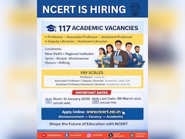 NCERT Recruitment 2026: 117 Academic Vacancies Open, Apply Online By This Date