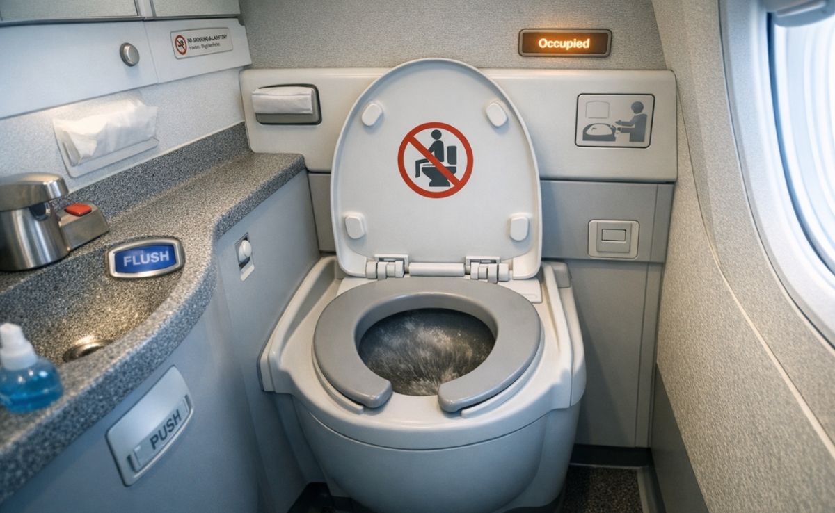 What Really Happens When You Flush The Toilet On A Flight