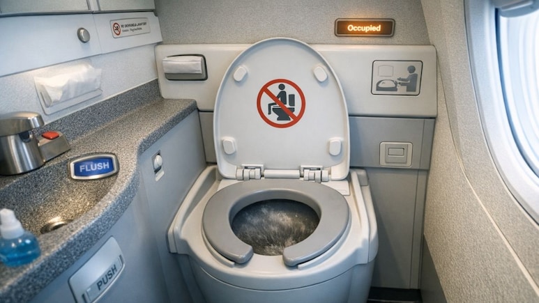 What Really Happens When You Flush The Toilet On A Flight