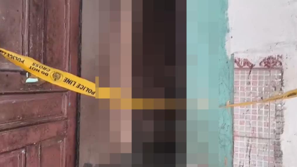 बिल्डिंग जहां सीढ़ी पर हुआ खूनी संघर्ष