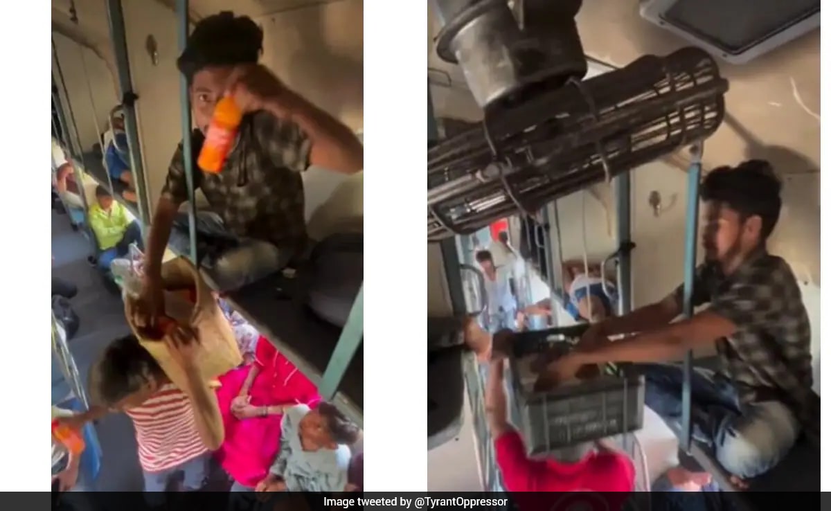 Passengers Caught Stealing Food From Vendors On Crowded Train: "Shameless Behaviour"