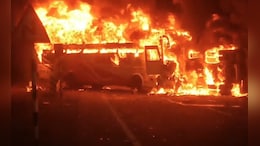 13 Dead After Bus Collided With Lorry And Caught Fire In Andhra Pradesh