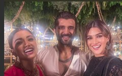 At Rashmika-Vijay's Hyderabad Reception, Kriti Sanon Adds <i>Cocktail 2</i> Glam