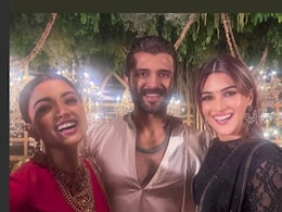 At Rashmika Mandanna-Vijay Deverakonda's Hyderabad Reception, Kriti Sanon Adds <i>Cocktail 2</i> Glam