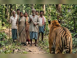 बाघ के मुंह से महिला को बचा लाए ग्रामीण! शोर मचाते हुए लकड़ियों से कर दिया हमला