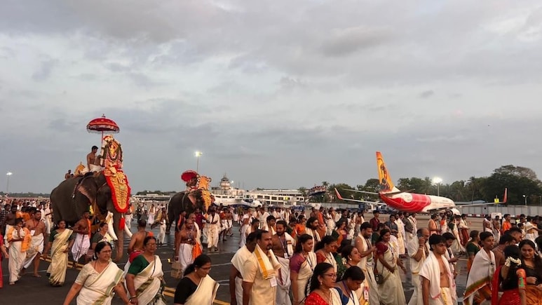 सदियों पुरानी परंपरा के लिए तिरुवनंतपुरम अंतरराष्ट्रीय हवाईअड्डे पर थम गए विमानों के पहिए