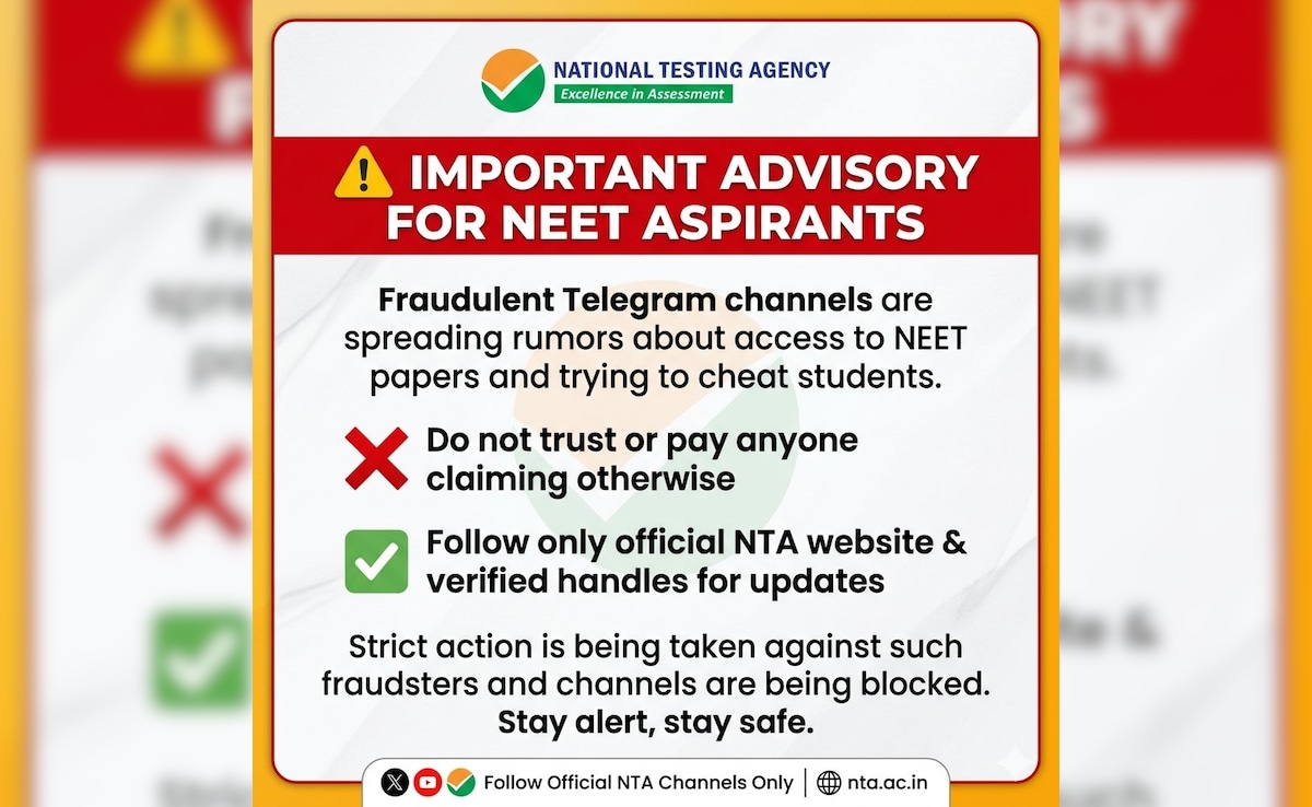 NEET UG 2026: क्या सच में लीक हुआ पेपर? Telegram पर उड़ती खबरों पर NTA ने तोड़ी चुप्पी