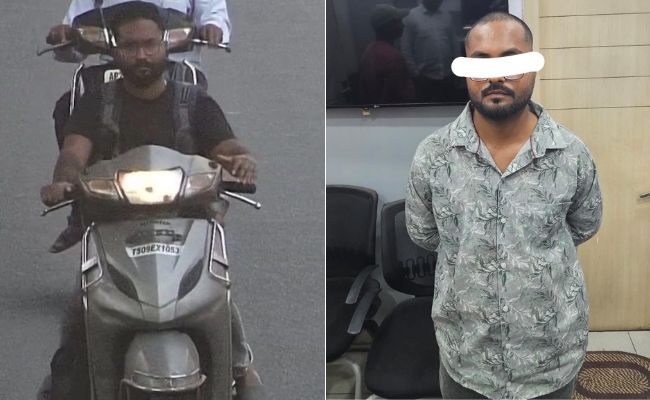 Hyderabad Scooter Stolen 3 Months Ago. "Thief" Arrested After Challan On CCTV