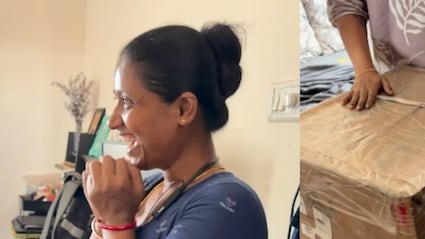 Watch: House Help's Unfiltered Joy After Receiving Air Cooler From Employers