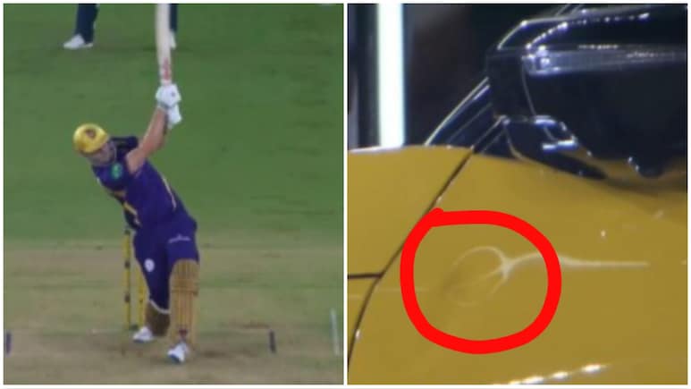 GT vs KKR: कैमरून ग्रीन ने गेंद को बनाया 'रॉकेट', सीधे टाटा सिएरा कार पर जाकर लैंड हुआ छक्का, गाड़ी का डेंट देख फैंस भी हैरान