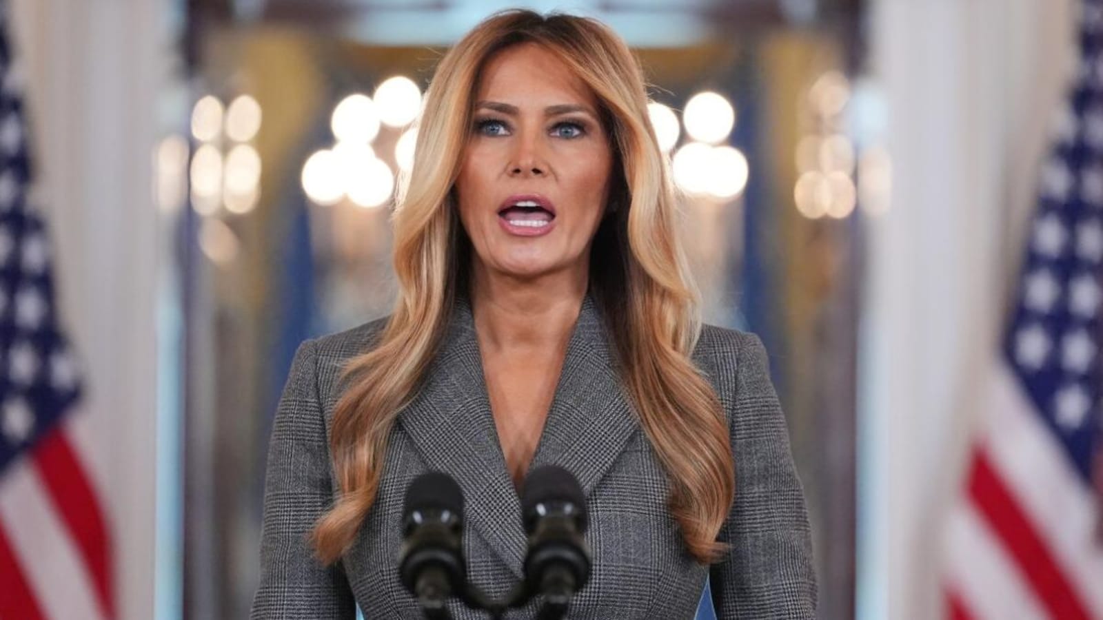 Melania Trump Returns to Public Eye with Lighthearted Remark After Month Away