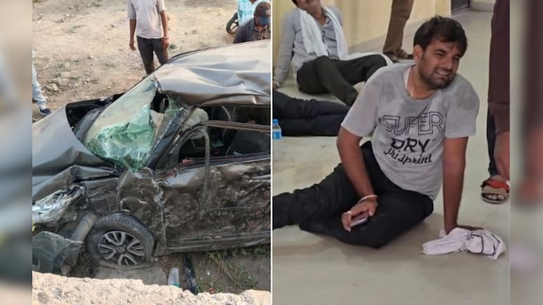 बरात से लौटते वक्त पलटी कार, तीन दोस्तों की मौके पर मौत, दो की हालत गंभीर