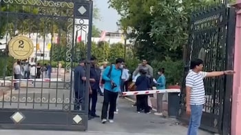 Security Breach At Delhi Assembly, Car Driven My Masked Man Tries To Enter Premises Forcefully