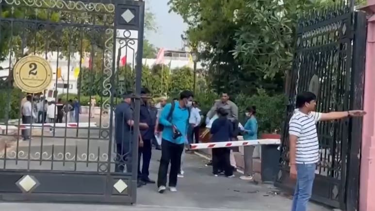 Security Breach At Delhi Assembly, Car Driven My Masked Man Tries To Enter Premises Forcefully