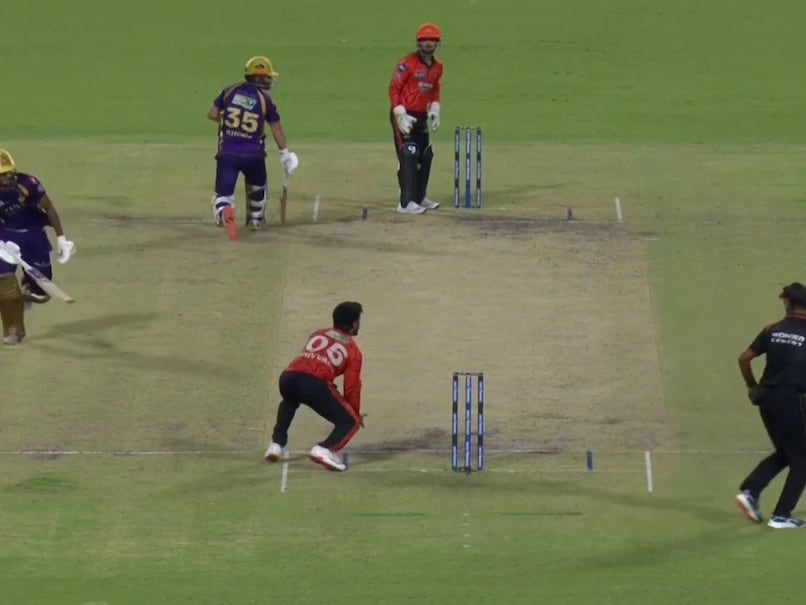 Rinku Singh Fumes As Angkrish Raghuvanshi Loses His Wicket To Run-Out Against SRH