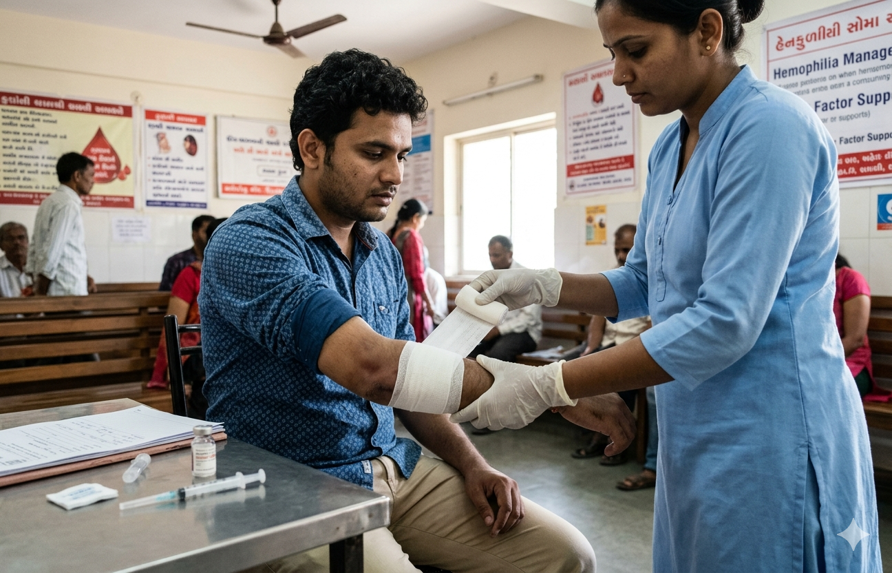 Men are more likely to develop haemophilia as they have specific genetic risk factors