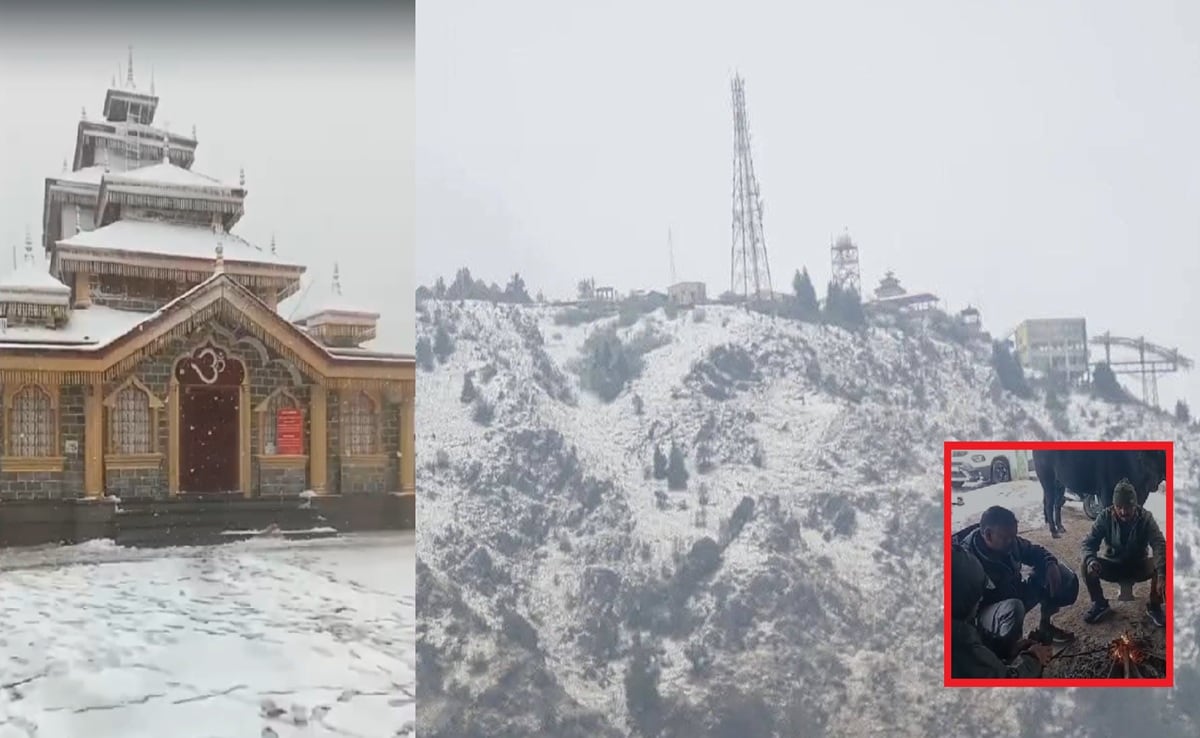 उत्तराखंड में मौसम ने चौंकाया, अप्रैल में बर्फबारी; धनोल्टी‑सुरकुंडा देवी में जमी बर्फ, केदारनाथ यात्रा पर असर