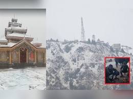 उत्तराखंड में मौसम ने चौंकाया, अप्रैल में बर्फबारी; धनोल्टी‑सुरकुंडा देवी में जमी बर्फ, केदारनाथ यात्रा पर असर