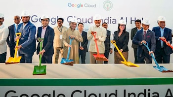 Andhra CM Chandrababu Naidu Lays Foundation For $15 Billon Google Data Centre Near Vizag
