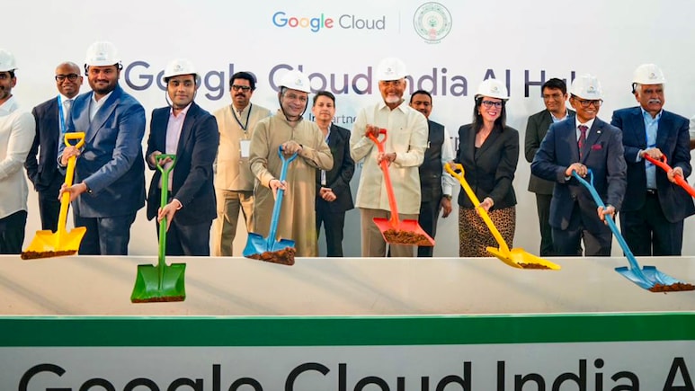 Andhra CM Chandrababu Naidu Lays Foundation For $15 Billon Google Data Centre Near Vizag