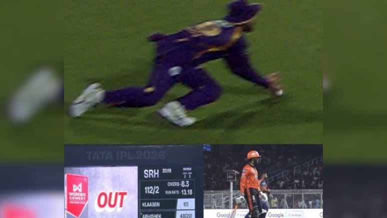 SRH vs KKR:" OUT या NOT OUT? KKR के खिलाफ अभिषेक शर्मा के कैच आउट पर मचा बवाल