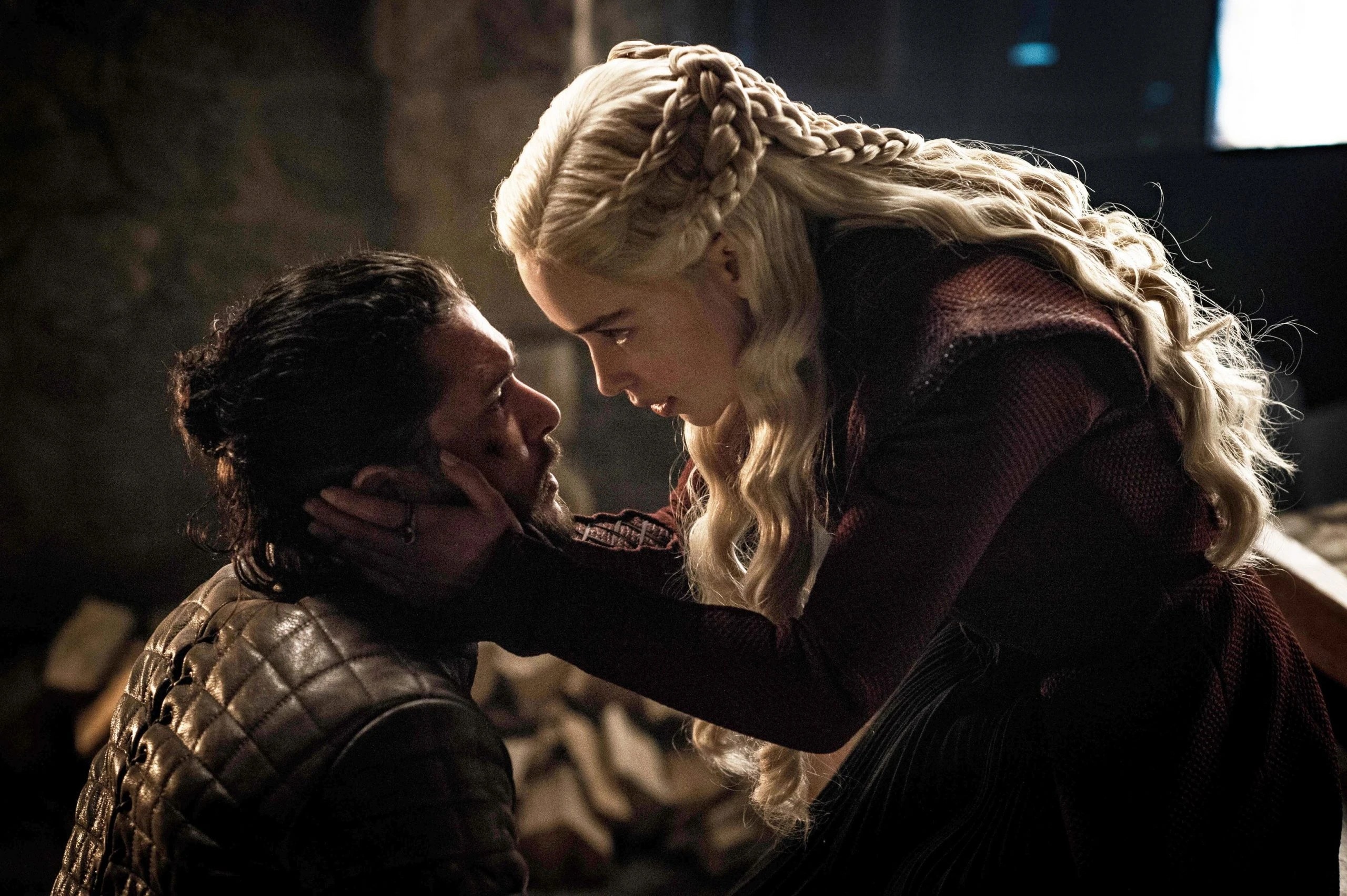 Jon Snow and Daenerys in Game of Thrones
