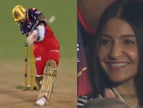 Watch: Virat Kohlis No-Look Six Against CSK, Wife Anushka Sharmas Reaction Says It All