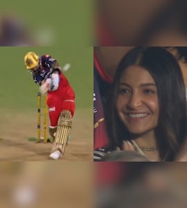 Watch: Virat Kohlis No-Look Six Against CSK, Wife Anushka Sharmas Reaction Says It All
