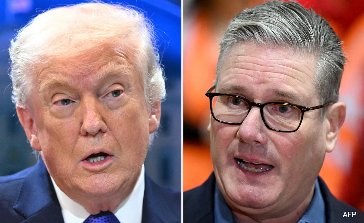 Trump Mocks Starmer Over Help In Iran, UK's "Old, Broken" Aircraft Carriers