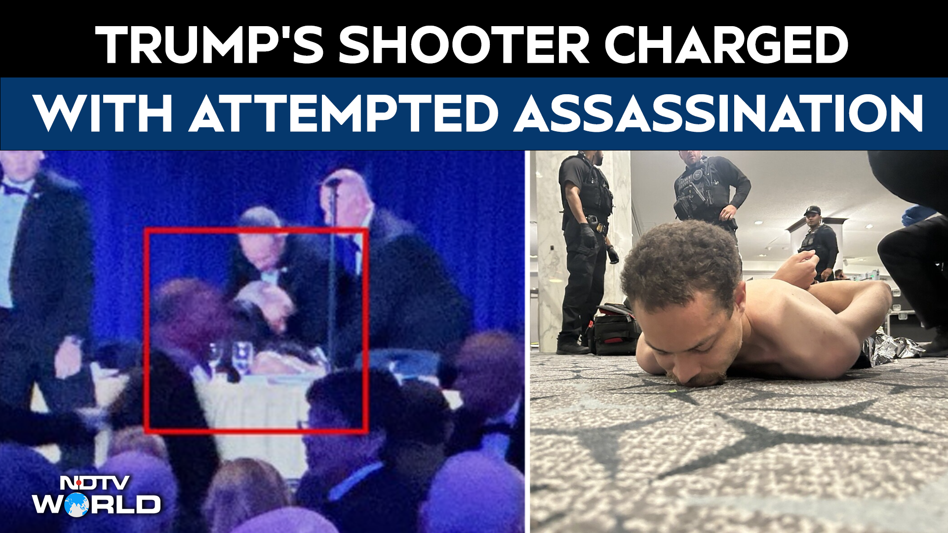 Trump Event Shooter Charged With 'Attempt To Assassinate' US President