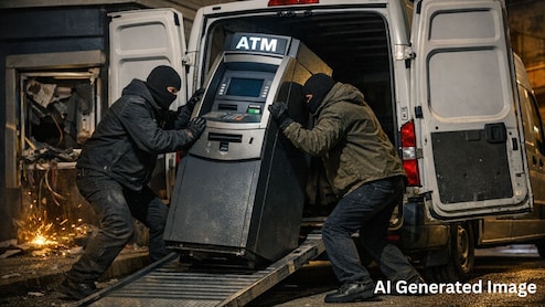 ATM ही उखाड़ ले गए चोर, मशीन में था 10 लाख रुपये कैश, जलगांव में बड़ी वारदात