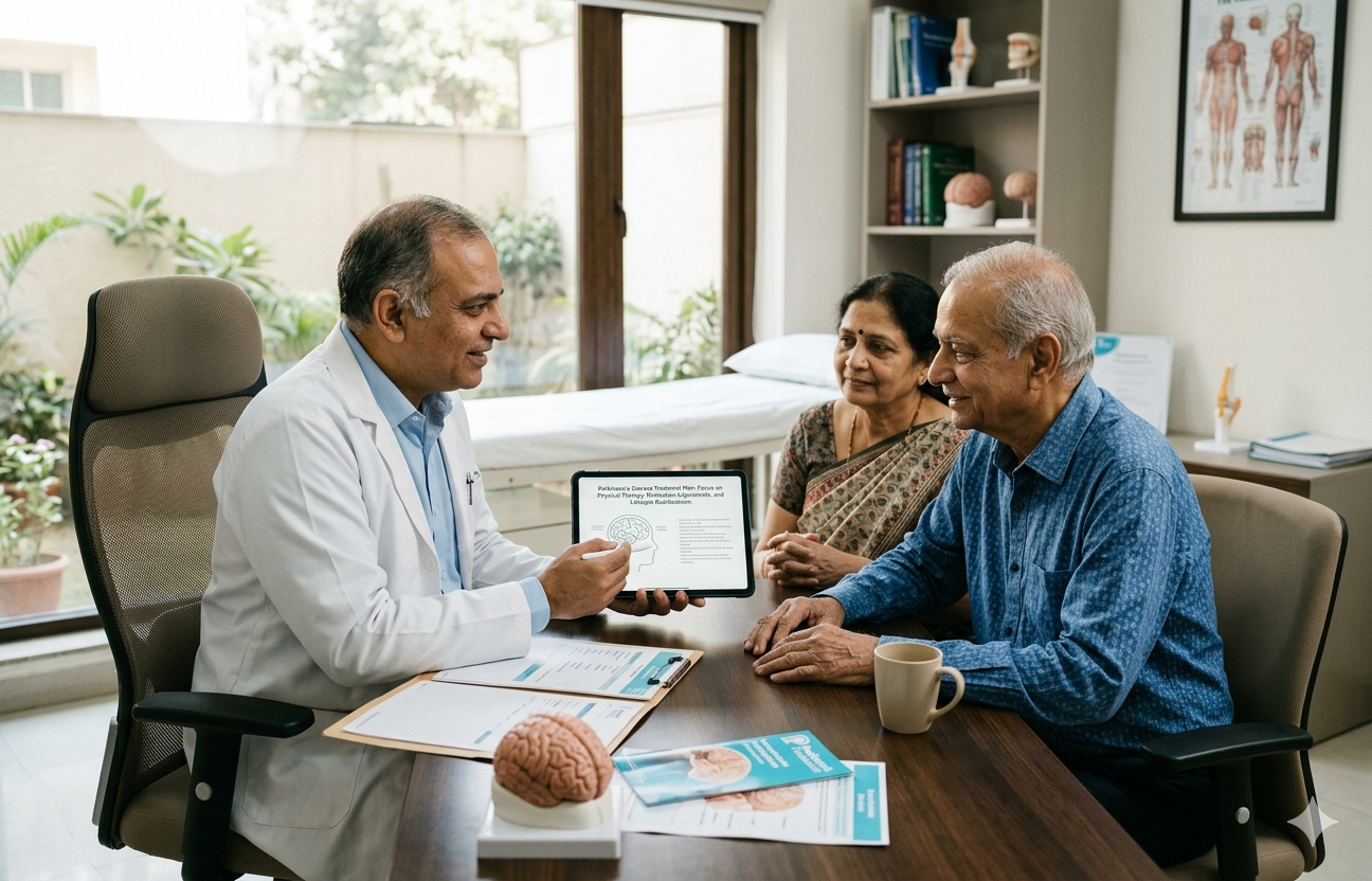 A neurologist giving a Parkinson's patient a consult (image for representation purposes only)