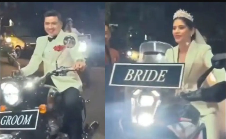 Viral Video: Meghalaya Wedding Sees Bride And Groom Vroom In On Bikes